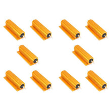 10X Gold Aluminiumplattierter Leistungswiderstand 100W, 4 Ohm 4R