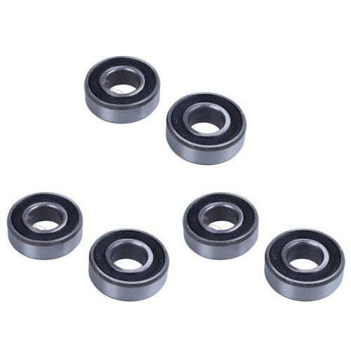 6Pcs 6202RS 15mm Inner 35mm Outer Single Row Deep   Bearing