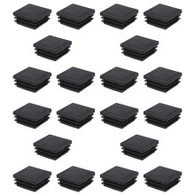 40mm X 40mm Plastic Square Tube Inserts End Blanking Caps Black 40 Pcs