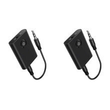 2X 5.3 Adapter for Airplane to 2 Wireless Headphones, 3.5mm Jack In-Flight Transmitter Receiver