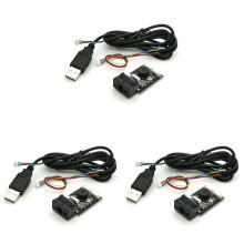 3X GM65 USB-Barcode-Scanner, Kabelgebunden, 1D-2D-Barcode-Lesegerät, QR-Code-Lesemodul, CMOS-Summer zum Erinnern mit Kabel-UART