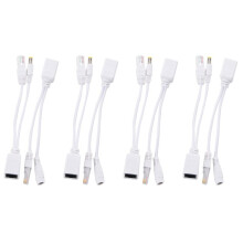 4X WLAN PoE Power Over Ethernet Adapter Injector Antenne