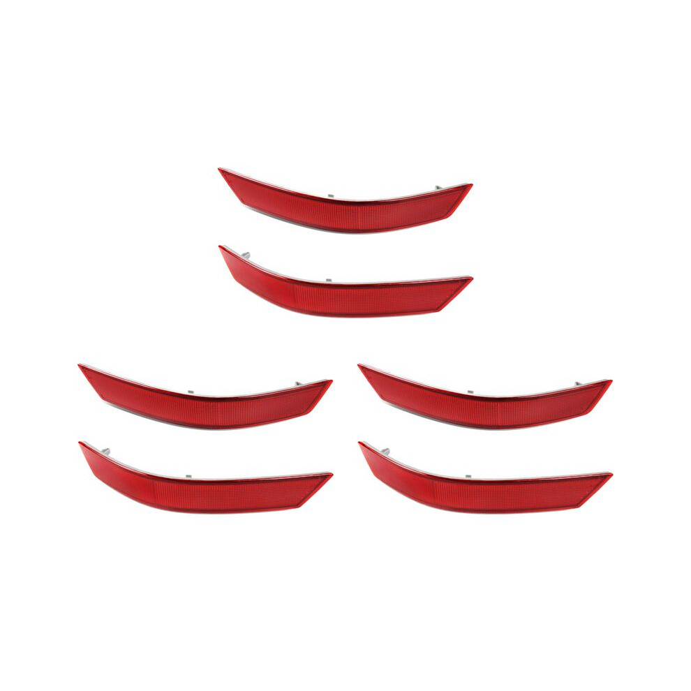 6X Rear Bumper Reflector Lens For - Ml-Class W164 Ml320 Ml350 Ml 5501648200374 1648201574 Red/Light 4713630053464