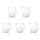 5X 1000ml Transparent Graduated Beaker with Handle 1