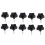 10pcs M8 X 40mm Screws Star  Wing Screw Clamp Knob Handle Black 1