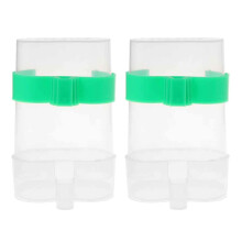 Bird Waterer 2Pack Water Dispenser And Food Feeder For Parrots Budgies Cockatiels Conures Lovebirds African Grey Parrots