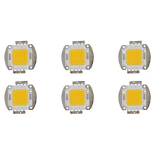6X 100W LED-Lampa HöGeffektschip DIY-Lampa Ljusbelysning Varm Vit