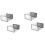 4x Shoe Storage Box, Clear Transparent Shoe Storage Boxes Hard Plastic Stackable Organiser Containers Bins Grey 1
