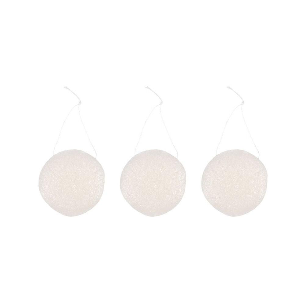 Photos - Facial / Body Cleansing Product 3X Konjac Konnyaku Jelly Fiber Face Makeup Wash Pad Cleaning Sponge Puff Exfoliator-White