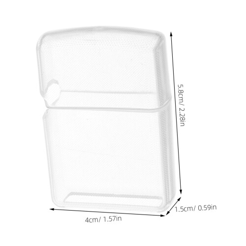 2pcs Lighter Protective Sleeve with ScratchResistant Clear Display for Kerosene Lighters 1