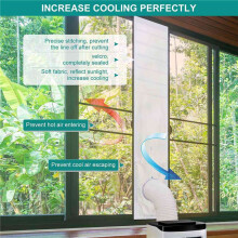 3X Pièces de Climatiseur Portable-Kit de Fenêtre de Climatiseur-Kit de Fenêtre AC Portable-Kit de Ventilation de Fenêtre de Porte Coulissante