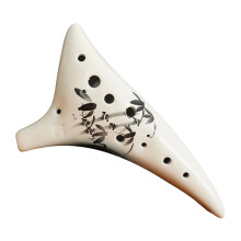 Ocarina à 12 trous en céramique, clé C, flûtes-bambo