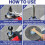 2X Angle Grinder Extension Pole,M10 Thread Polisher Adapter Pole, Grinder Extension for 100 Type Angle Grinder/Polisher 2