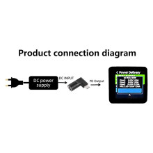 3X 65W PD Female Input to USB Type C Male Power Charging Adapter for Phones,Tablets, Laptops(Black 7406 B)