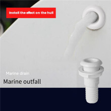 2X Conector de Montaje A Través del Casco de Marino para Manguera de 5/8, 3/4, 1 Pulgada, Accesorios de Plomería para Bomba de Achique de