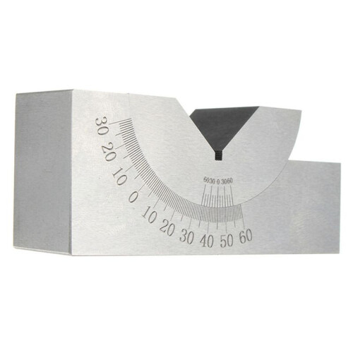 5pcs 75 X 25 X 36mm Precision  Adjustable Angle V Block Milling 0 Degree to 60 Degree 2