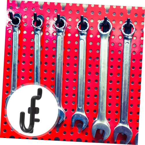 10pcs Metal Pegboard Hooks for Garage Tool Organizer and Workshop Storage 2