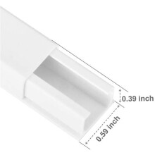 5set One-Cord Channel Cable Concealer- CMC-03 Cord Cover Wall Cable Management System - 125 Inch Cable Hider Raceway Kit