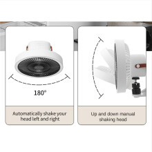 3X Household Wall-Mounted Small Fan Charging Multi-Functional Rechargeable Fan Portable Shaking Electric Fans