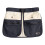 Adjustable Water Discouraging Waist Pack with-white on black 1