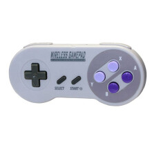2X Game-Controller, Kabellos, 2,4 G, Gamepad, Joypad-Joystick, Kompatibel mit SNES -PC, Windows NS , 2 Farbtasten