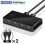 2X USB KVM  USB Shared Switcher 2 in 4 Out for Laptop PC Keyboard Mouse Printer USB  Hub Adapter USB 2.0 2