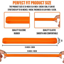 Rubber Bands, Thick Rubber Bands Heavy Duty, Wide Rubber Bands, Large Rubber Bands Office Supplies (40 Pieces)