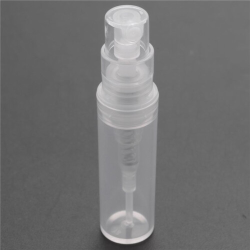400 X 2ml Plastic Travel Spray Bottle Empty Transparent Perfume Atomizer New 2
