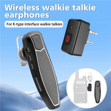 5X Walkie Talkie Wireless  PTT Headset Earpiece Hands-Free K Plug for  Microphone Headset BF-888S K5