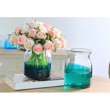 48 Pcs / Lots Fleurs Roses Artificielles Bouquet de Mariage Blanc Rose Thailandais Royal Rose Fleurs de Soie Decoration D'Interieur Decor de Fete de