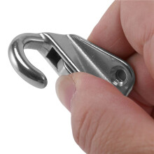 Marine Boat Hooks Stainless Steel Spring Snap Type Fending Hook Hanger 8 Pcs