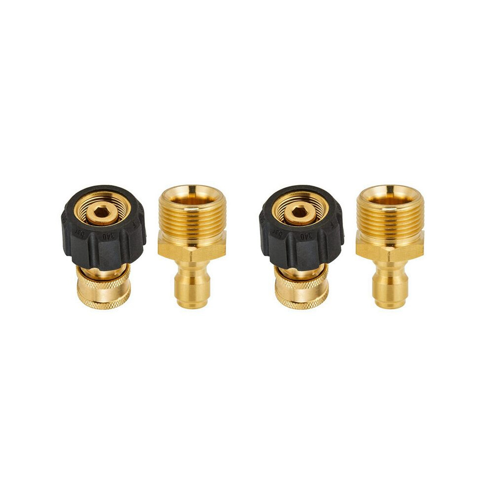 2X High Pressure Washer Adapter Set Quick Connect Kits Tool To Wand M22 To 1/4 Quick Connect 6033698490062