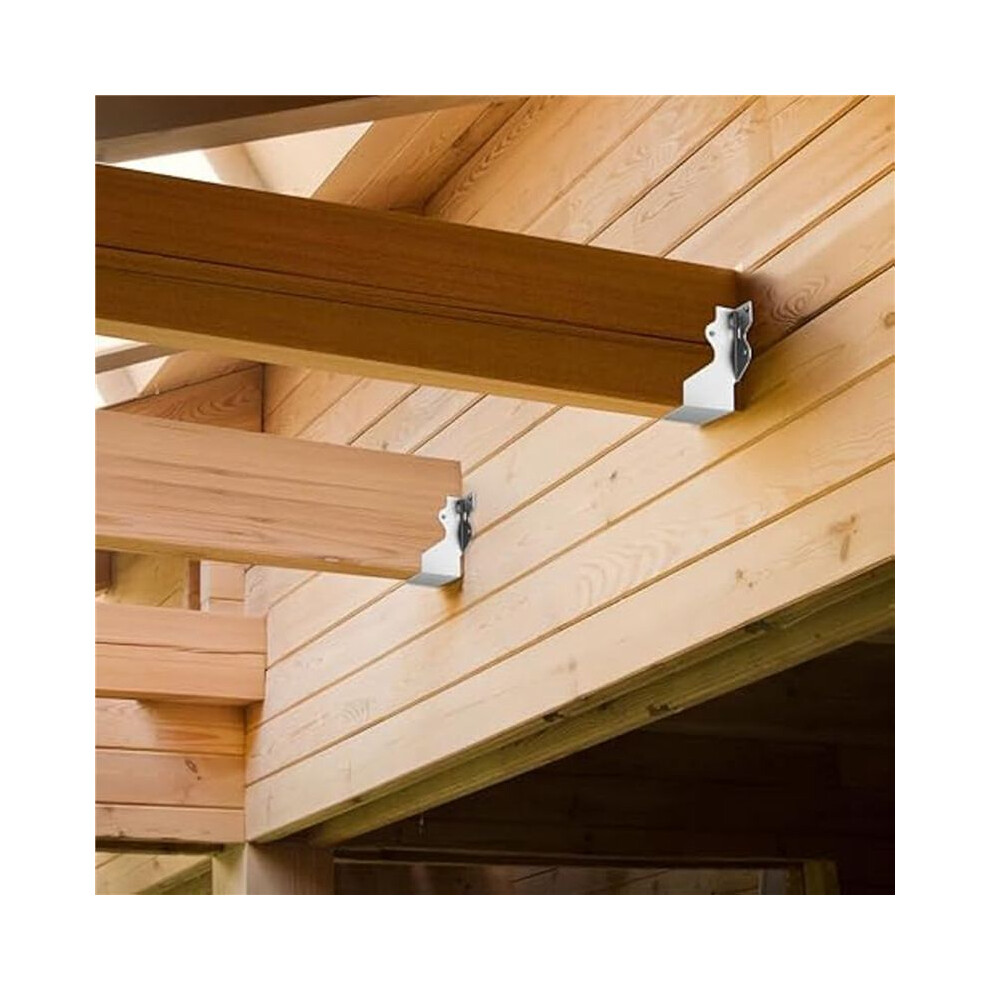 40Pcs Strong Tie Brackets Lu24 2X4 Joist Hanger Galvanizing Face Mount Joist Hangers For Wood Hurricane Ties Rafter Ties 4713761322378