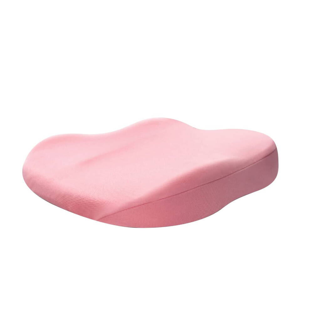 Car Booster Seat Cushion For Short Drivers, Memory Foam Height Boost Pad With Ergonomic Support, Pink 9330225051428