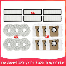 For  Robot Vacuum X20+, X10+ / X20 , X10  Hepa Filter Mop Cloth Dust Bags Parts Accessories