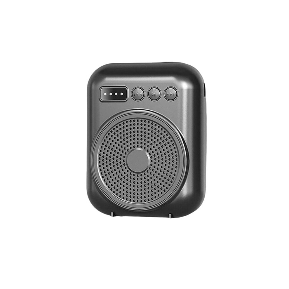 Portable Voice Amplifier Megaphone Audio Speaker With Microphone Rechargeable Loudspeaker For Teachers Speech Black 6032021091396