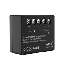 Interruttore Accensione/Spegnimento Misuratore Potenza Tuya WiFi 6 16A Monitoraggio Intelligente 'Alimentazione Consumo Energetico In Tempo Reale