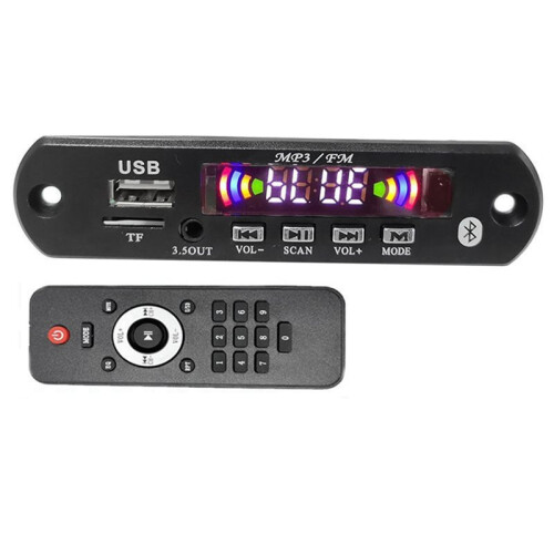40Wx2 3.5OUT BT5.3 Stereo Power Amplifier Multi-Functional Decoder Wireless Player RGB Spectrum Lossless Decoder Board 1