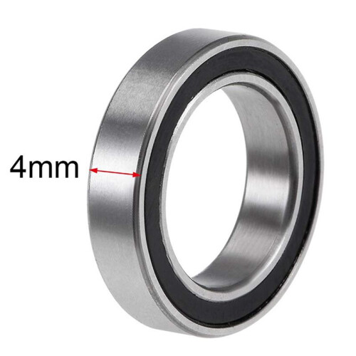 100PCS 6701-2RS 12X18X4 mm Miniature Double Rubber Sealed Deep   Bearings 1