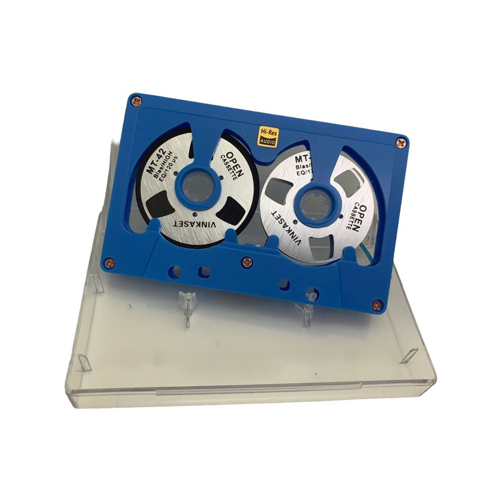Retro Cassette Audio Reel To Reel Cassette 50 Minute Blank Tape Double Sided Metal Reel Hollow Case For Recording 6033952773368