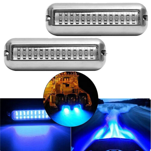 8Pcs 42LED Boat Drain Light Boat Transom Light  Underwater Pontoon Marine Light 1