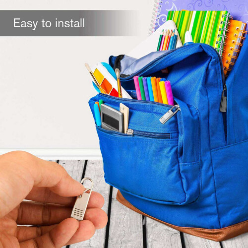 30Pcs Zipper Pull-Tab Replacement, Metal Zipper Puller Zip Slider Extender Handle Mend Fixer for Suitcases Backpacks 2