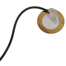 3 Pcs 27MM Guitar Pickup Piezo Transducer Prewired Amplifier with 6.35MM Output Jack for Acoustic Guitar Ukulele