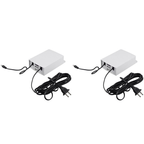 2X 12V-2.5A Uninterruptible Power Supply UPS Battery Backup Interface,US Plug