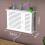2X Wireless Wifi Router Storage Boxes Wooden Box Cable Power  Wire Bracket Wall Hanging Plug Board Shelf 5