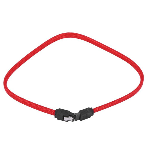 8pcs 50CM  3.0 III SATA3 7pin Data Cable 6Gb/S SSD Cables HDD Hard Disk Data Cord (Red) 1