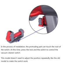 Trigger Lock Bottom für V6 V7 V8 V10 V11 Staubsauger, Power Button Lock ZubehöR, Free Your Finger Rot 1 StüCk