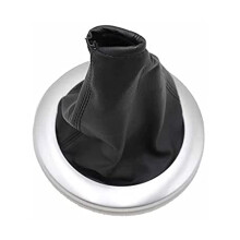 Car Styling Gear Shift Knob Gaiter Cover Boot Frame Trim Dust Cover for Megane 2 MK2 II MK 2 2002-2009 Silver