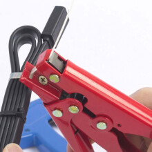 Pistola para bridas con corte automático, construcción metálica de alta resistencia para un rendimiento duradero, control de tensión ajustable