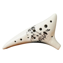 12 Hole C Key Ocarina Washable Okarina Good Toughness-bambo